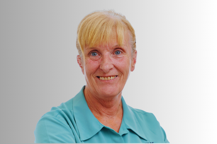 Portrait picture of Liz Adams, Anne Rowling Clinic Receptionist 2013 - 2026. RIP